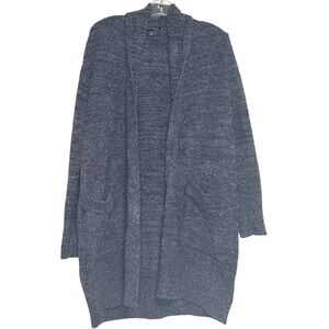 Barefoot Dreams CozyChic Cardigan Sweater Blue‎ Shawl Collar Casual Luxury XS